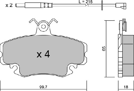 Aisin BPRE-1004 - Bremžu uzliku kompl., Disku bremzes autospares.lv