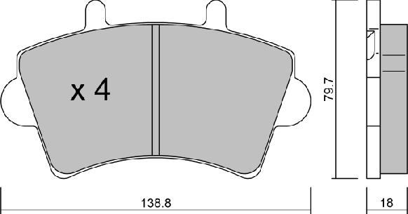 Aisin BPRE-1005 - Bremžu uzliku kompl., Disku bremzes autospares.lv