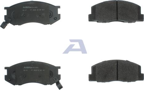 AISIN BPTO-1931 - Тормозные колодки, дисковые, комплект www.autospares.lv