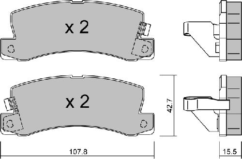 Aisin BPTO-2900 - Bremžu uzliku kompl., Disku bremzes autospares.lv