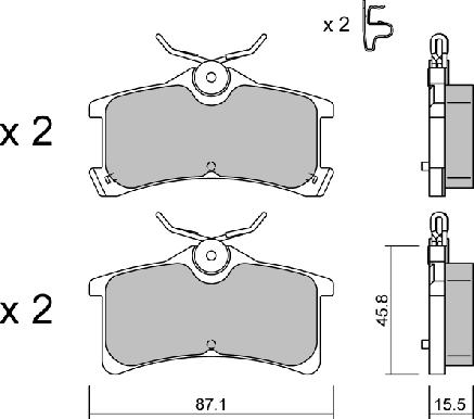 Aisin BPTO-2009 - Bremžu uzliku kompl., Disku bremzes autospares.lv