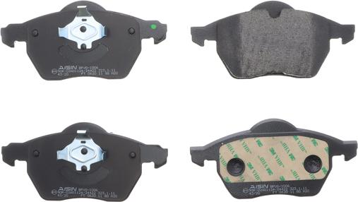 Aisin BPVO-1006 - Brake Pad Set, disc brake www.autospares.lv