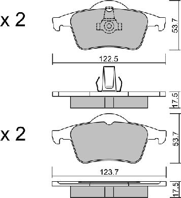 Aisin BPVO-2001 - Brake Pad Set, disc brake www.autospares.lv