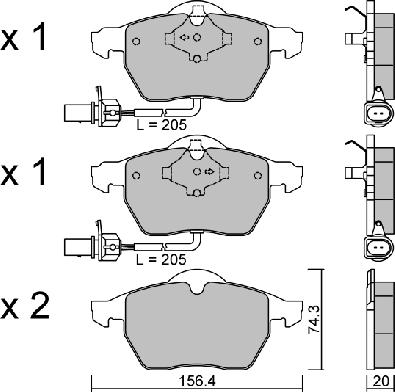 Aisin BPVW-1010 - Bremžu uzliku kompl., Disku bremzes autospares.lv