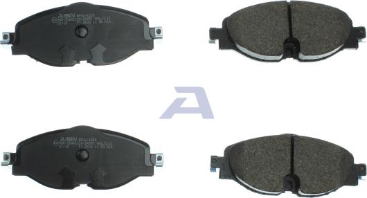 AISIN BPVW-1029 - Bremžu uzliku kompl., Disku bremzes www.autospares.lv