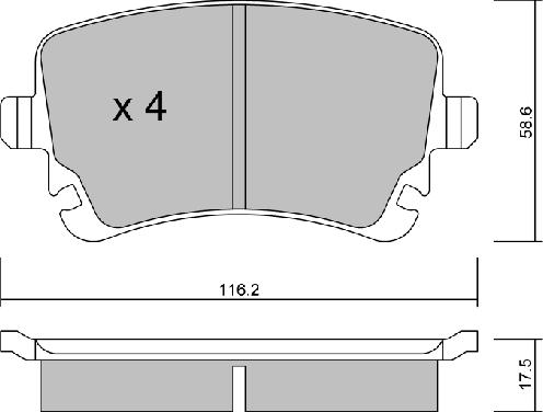 Aisin BPVW-2010 - Brake Pad Set, disc brake www.autospares.lv