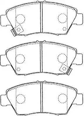 AISIN C1N016 - Brake Pad Set, disc brake www.autospares.lv