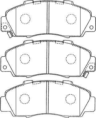 AISIN C1N018 - Brake Pad Set, disc brake www.autospares.lv