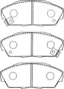 Aisin C1N013 - Тормозные колодки, дисковые, комплект www.autospares.lv