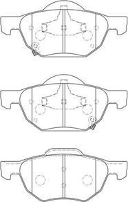 Aisin C1N083 - Brake Pad Set, disc brake www.autospares.lv