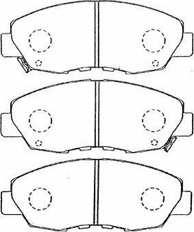 AISIN C1N034 - Тормозные колодки, дисковые, комплект www.autospares.lv