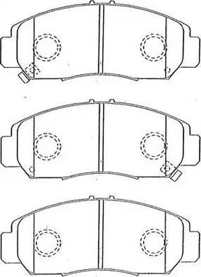 Aisin C1N030 - Brake Pad Set, disc brake www.autospares.lv