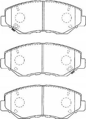 Aisin C1N031 - Brake Pad Set, disc brake www.autospares.lv