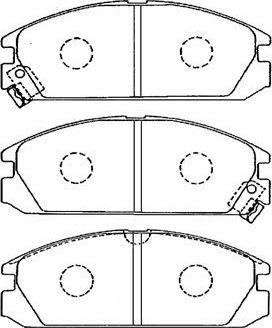 Aisin C1N033 - Тормозные колодки, дисковые, комплект www.autospares.lv