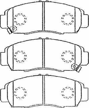 Aisin C1N026 - Brake Pad Set, disc brake www.autospares.lv