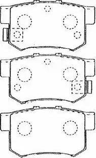 Aisin C2N015 - Bremžu uzliku kompl., Disku bremzes www.autospares.lv