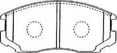 Aisin D1N013 - Brake Pad Set, disc brake www.autospares.lv