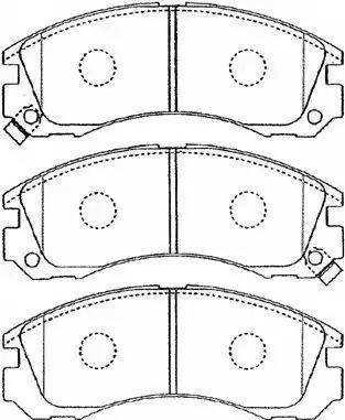 Aisin D1N034 - Bremžu uzliku kompl., Disku bremzes www.autospares.lv