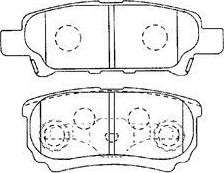 Aisin D2N049 - Bremžu uzliku kompl., Disku bremzes www.autospares.lv