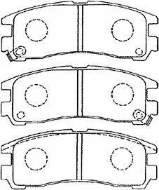 Aisin D2N032 - Bremžu uzliku kompl., Disku bremzes autospares.lv