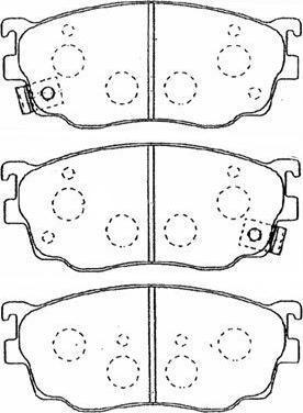 Aisin E1N042 - Bremžu uzliku kompl., Disku bremzes www.autospares.lv