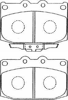 Aisin E1N019 - Bremžu uzliku kompl., Disku bremzes www.autospares.lv