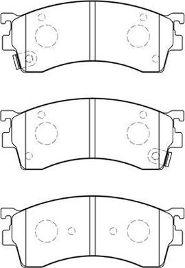 Aisin E1N026 - Brake Pad Set, disc brake www.autospares.lv