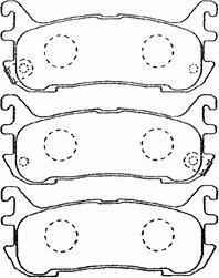 Aisin E2N030 - Bremžu uzliku kompl., Disku bremzes www.autospares.lv