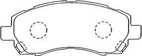 Aisin F1N014 - Brake Pad Set, disc brake www.autospares.lv