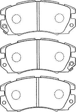 AISIN F1N011 - Bremžu uzliku kompl., Disku bremzes www.autospares.lv