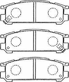 Aisin F2N012 - Bremžu uzliku kompl., Disku bremzes www.autospares.lv