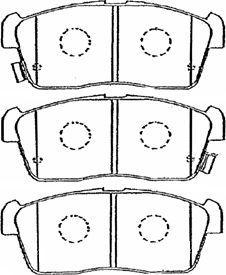 Aisin G1N006 - Тормозные колодки, дисковые, комплект www.autospares.lv