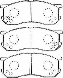 AISIN G1N011 - Тормозные колодки, дисковые, комплект www.autospares.lv