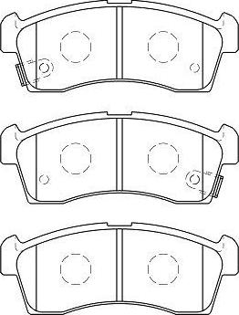 Aisin H1N052 - Bremžu uzliku kompl., Disku bremzes www.autospares.lv