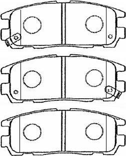 Aisin J2N009 - Bremžu uzliku kompl., Disku bremzes www.autospares.lv