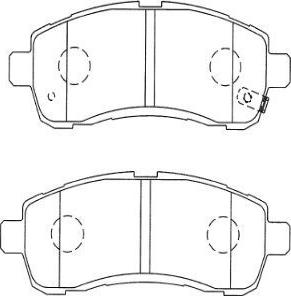 Aisin SN502P - Bremžu uzliku kompl., Disku bremzes www.autospares.lv