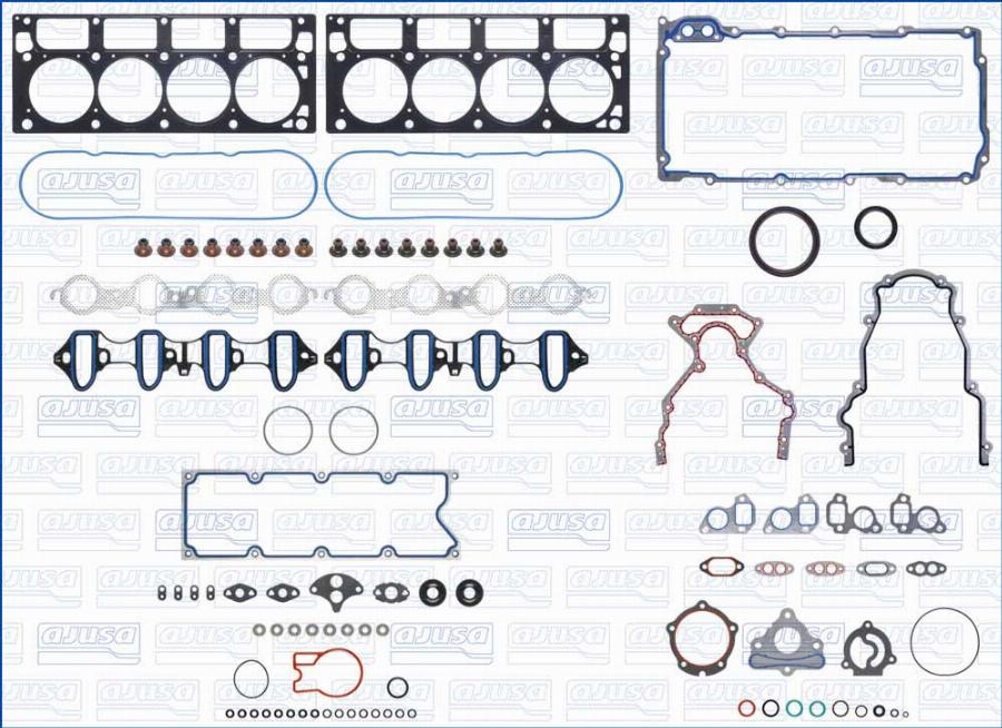 Ajusa 50497700 - Blīvju komplekts, Dzinējs www.autospares.lv