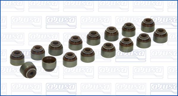 Ajusa 57016600 - Комплект прокладок, стержень клапана www.autospares.lv