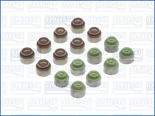 Ajusa 57038300 - Комплект прокладок, стержень клапана www.autospares.lv