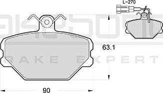 Akebono AN-4498WK - Bremžu uzliku kompl., Disku bremzes autospares.lv