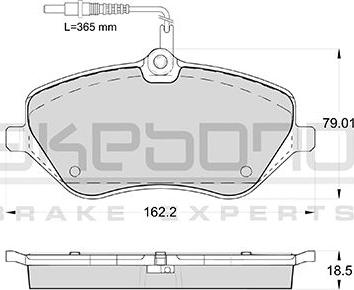 Akebono AN-4448WKE - Bremžu uzliku kompl., Disku bremzes autospares.lv