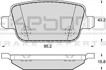 Starline BD S446P - Bremžu uzliku kompl., Disku bremzes autospares.lv