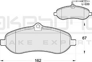 Akebono AN-4452WK - Bremžu uzliku kompl., Disku bremzes www.autospares.lv