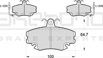 Akebono AN-4408WKE - Bremžu uzliku kompl., Disku bremzes www.autospares.lv