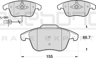 Akebono AN-4549WK - Bremžu uzliku kompl., Disku bremzes autospares.lv