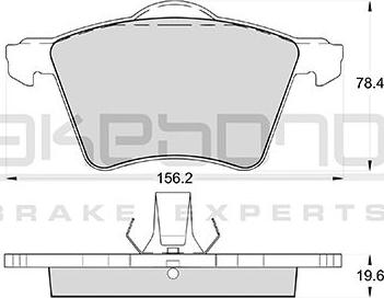 Akebono AN-4565WK - Brake Pad Set, disc brake www.autospares.lv