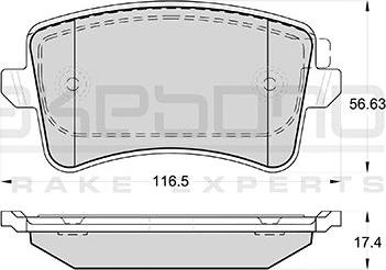 Akebono AN-4690WKE - Brake Pad Set, disc brake www.autospares.lv