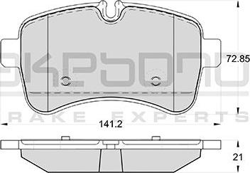 Akebono AN-4685KE - Bremžu uzliku kompl., Disku bremzes www.autospares.lv