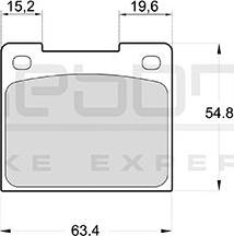 Akebono AN-4093K - Brake Pad Set, disc brake www.autospares.lv