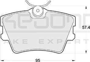 Akebono AN-4062KE - Bremžu uzliku kompl., Disku bremzes www.autospares.lv